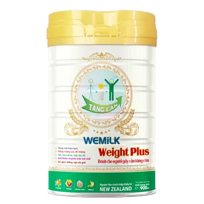 Sữa bột dinh dưỡng Chuyên biệt cho người gầy hỗ trợ Tăng Cân Wemilk WEIGHT PLUS 900gr
